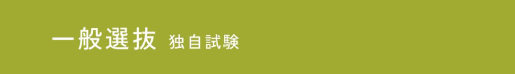 一般選抜 独自試験 A/B